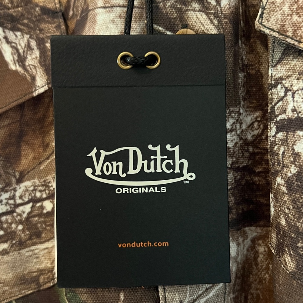 VON DUTCH Camo Print Long Sleeve Shirt - Picture 9 of 16